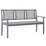 3-seater garden bench in gray eucalyptus wood and 150 cm cushion by vidaXL, garden benches - Ref: Foro24-3061053, Price: 216,...