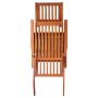 Tumbona de jardín con reposapiés y cojín madera maciza acacia de vidaXL, Tumbonas - Ref: Foro24-3064027, Precio: 141,98 €, De...