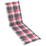Garden lounger with footrest and cushion in solid acacia wood by vidaXL, Loungers - Ref: Foro24-3064027, Price: 138,45 €, Dis...