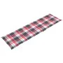Tumbona de jardín con reposapiés y cojín madera maciza acacia de vidaXL, Tumbonas - Ref: Foro24-3064027, Precio: 139,14 €, De...
