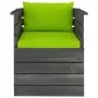 Gartensessel mit Kissen aus Kiefernholz von vidaXL, Modulare Sofas für den Außenbereich - Ref: Foro24-3061730, Preis: 87,25 €...
