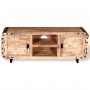 Mueble de TV madera de mango rugosa 120x30x50 cm