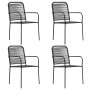 Set de comedor de jardín de 5 piezas vidrio y acero negro by vidaXL, Garden sets - Ref: Foro24-3060208, Price: 304,09 €, Disc...