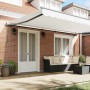 Toldo Retráctil Blanco 500 x 350 cm tela
