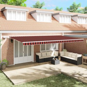 Toldo Retráctil con Manual 600 x 300 cm Naranja y marrón
