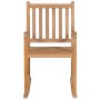 Schaukelstuhl aus massivem Teakholz mit grünem Kissen von vidaXL, Gartenstühle - Ref: Foro24-3062777, Preis: 160,30 €, Rabatt: %