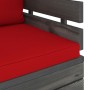 Gartensessel mit Kissen aus Zirbenholz von vidaXL, Modulare Sofas für den Außenbereich - Ref: Foro24-3061725, Preis: 105,63 €...