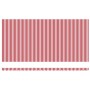 Toldo Retráctil Manual red and white 600 x 300 cm tela