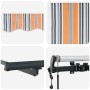 Toldo Retráctil Multicolor 600 x 300 cm tela