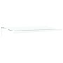 Toldo Retráctil Manual Blanco 600 x 300 cm Poliéster y metal