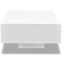 Mesa de centro blanco brillante
