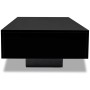 Mesa de centro negro brillante