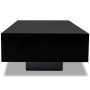 Mesa de centro negro brillante