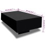 Mesa de centro negro brillante
