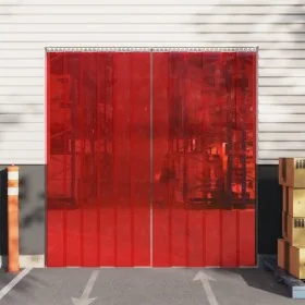 Tira de cortina para puertas PVC rojo 200x1,6 mm 25 m de vidaXL, Cortinas y visillos - Ref: Foro24-153866, Precio: 73,08 €, D...