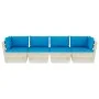 4-seater garden pallet sofa with fir wood cushions by vidaXL, Garden sets - Ref: Foro24-3063448, Price: 434,09 €, Discount: %