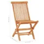 Bistro-Set, 3-teilig, massives Teakholz und hellblaue Kissen von vidaXL, Gartensets - Ref: Foro24-3063244, Preis: 190,89 €, R...