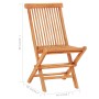 Set de bistró 3 pzas madera maciza de teca y cojines azul claro by vidaXL, Garden sets - Ref: Foro24-3063244, Price: 190,89 €...