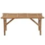 Folding garden bench with bamboo cushion 118 cm by vidaXL, garden benches - Ref: Foro24-3063849, Price: 81,75 €, Discount: %