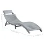 Lounger with solid gray acacia wood cushion by vidaXL, Loungers - Ref: Foro24-3064051, Price: 150,58 €, Discount: %