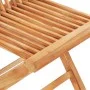 Bistro set 3 pieces solid teak wood and cream white cushions by vidaXL, Garden sets - Ref: Foro24-3063242, Price: 194,77 €, D...