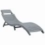 Lounger with solid gray acacia wood cushion by vidaXL, Loungers - Ref: Foro24-3064049, Price: 141,68 €, Discount: %
