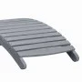 Lounger with solid gray acacia wood cushion by vidaXL, Loungers - Ref: Foro24-3064049, Price: 141,68 €, Discount: %
