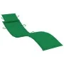 Lounger with solid gray acacia wood cushion by vidaXL, Loungers - Ref: Foro24-3064049, Price: 141,68 €, Discount: %