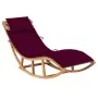 Rocking lounger with solid teak wood cushion by vidaXL, Loungers - Ref: Foro24-3063342, Price: 342,18 €, Discount: %