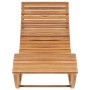 Schaukelliege mit Kissen aus massivem Teakholz von vidaXL, Liegen - Ref: Foro24-3063342, Preis: 359,37 €, Rabatt: %