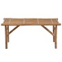 Folding garden bench with bamboo cushion 118 cm by vidaXL, garden benches - Ref: Foro24-3063860, Price: 91,50 €, Discount: %