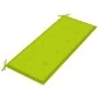 Folding garden bench with bamboo cushion 118 cm by vidaXL, garden benches - Ref: Foro24-3063860, Price: 87,62 €, Discount: %