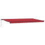 Toldo Retráctil Rojo 600 x 350 cm tela