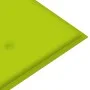 Folding garden bench with bamboo cushion 118 cm by vidaXL, garden benches - Ref: Foro24-3063860, Price: 87,62 €, Discount: %