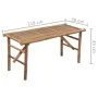 Folding garden bench with bamboo cushion 118 cm by vidaXL, garden benches - Ref: Foro24-3063860, Price: 87,62 €, Discount: %