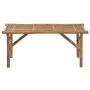 Banco de jardín plegable con cojín bambú 118 cm de vidaXL, Bancos de jardín - Ref: Foro24-3063865, Precio: 98,69 €, Descuento: %
