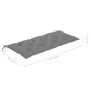 Banco de jardín plegable con cojín bambú 118 cm de vidaXL, Bancos de jardín - Ref: Foro24-3063865, Precio: 98,69 €, Descuento: %