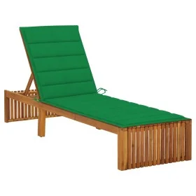 Lounger with solid acacia wood cushion by vidaXL, Loungers - Ref: Foro24-3064154, Price: 229,57 €, Discount: %