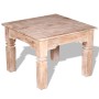 Mesa de centro de madera de acacia 60x60x45 cm