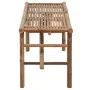 Folding garden bench with bamboo cushion 118 cm by vidaXL, garden benches - Ref: Foro24-3063867, Price: 89,62 €, Discount: %
