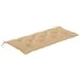 Folding garden bench with bamboo cushion 118 cm by vidaXL, garden benches - Ref: Foro24-3063867, Price: 89,62 €, Discount: %