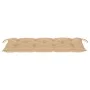 Folding garden bench with bamboo cushion 118 cm by vidaXL, garden benches - Ref: Foro24-3063867, Price: 89,62 €, Discount: %