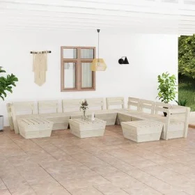 Gartenpalettenmöbel 11 Stück imprägniertes Tannenholz von vidaXL, Gartensets - Ref: Foro24-3063733, Preis: 521,35 €, Rabatt: %