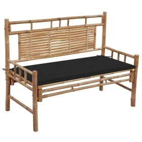 Garden bench with bamboo cushion 120 cm by vidaXL, garden benches - Ref: Foro24-3063883, Price: 134,41 €, Discount: %