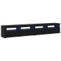Gabinetes para TV 2 pcs Roble negro 240 x 35 x 40 cm