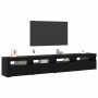 Gabinetes para TV 2 pcs Roble negro 240 x 35 x 40 cm