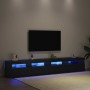 Gabinetes para TV 2 pcs Roble negro 240 x 35 x 40 cm
