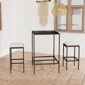 3-piece garden bar set and brown synthetic rattan cushions by vidaXL, Garden sets - Ref: Foro24-3064816, Price: 150,40 €, Dis...