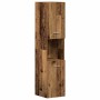 Conjunto de Muebles de Baño con puerta 4 pcs Madera Vieja