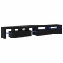 Cabinetes de Televisión 3 pcs Roble negro 260 x 36.5 x 40 cm